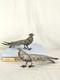 Vintage Pheasant Figurines Made In Italy Silverplate Pair