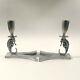 Vintage Pre-wwii Palmer-smith Aluminum Pair Of Seahorse Candle Holders Made Usa