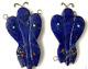 Vintage Quandelacy Comosona Zuni Pendants, Two, Corn Maiden, Lapis, Turquoise, Gift