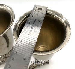 Vintage RARE PAIR 2 GUCCI Silver Plated Horse Head Stirrup Hunting Cup Barware