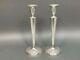 Vintage Rth Hallmark Pair Of Sterling Silver Weighted Candlesticks 10 Tall