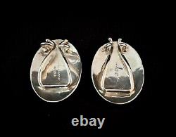 Vintage Rare Allan Adler 925 Sterling Pair Silver Hair Barrettes with Original Box