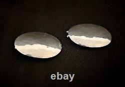 Vintage Rare Allan Adler 925 Sterling Pair Silver Hair Barrettes with Original Box