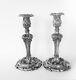Vintage Reed And Barton Silver Rococo Style Tall Candle Holders Pair No. 746