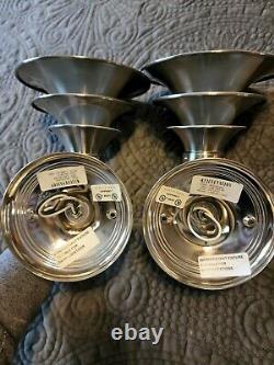 Vintage Rejuvenation Pair Art Deco Machine Age Louvered AluminumWall Sconces