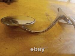 Vintage Retro Curved ARM Side View Mirrors Pair Gm, ford, dodge. Euro. 4.5 In