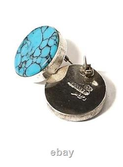 Vintage Retro Sterling 925 Mexico Navajo Zuni Hopi Turquoise Earring Lot 11
