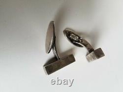 Vintage Scandinavian Sterling Silver pair of cufflinks. Quality pair. Hallmarked