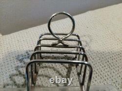 Vintage Scottish Solid Silver Pair Wire Toast Racks Glasgow 1936 R&W Sorley