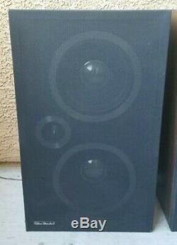 Vintage Silver Marshall KMS-880 Standing Floor 2 ft Audiophile DJ Speaker Pair