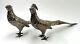 Vintage Silver Plated Pheasant Pair Weidlich Bros 2275 Wb Mfg Co