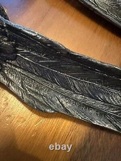 Vintage Silver Plated Pheasant Pair Weidlich Bros 2276 WB MFG CO Table Decor