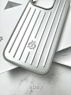 Vintage Silver Rimowa iPhone 14 Pro Case