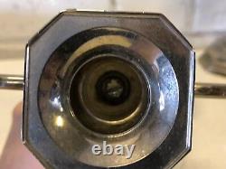Vintage Silverplate Triple Bouillotte Pair of Candle Holders with Octagonal Base