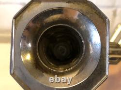 Vintage Silverplate Triple Bouillotte Pair of Candle Holders with Octagonal Base