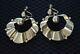 Vintage Spratling Mexico Silver Modern Drop Screw Back Earrings Signed