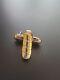 Vintage Sterling Silver & 18kg Cartier Pierced Earrings Free Shipping