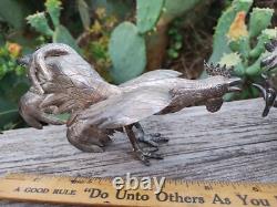 Vintage Sterling Silver 925 Fighting Roosters Pair