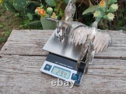 Vintage Sterling Silver 925 Fighting Roosters Pair