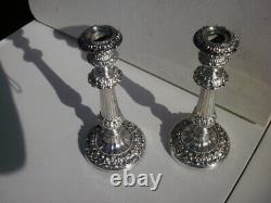 Vintage Sterling Silver Candlesticks (pair) Circa 1840