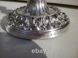 Vintage Sterling Silver Candlesticks (pair) Circa 1840