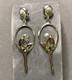 Vintage Sterling Silver Earrings Taxco Mexico Tm-90 Art Deco Style Nude Woman