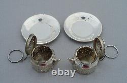 Vintage Sterling Silver Pair Tea Pot Shaped Infusers Spitzer & Fuhrmann Curacao