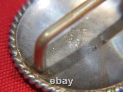 Vintage Sterling Silver Pair of VOGT Saddle Concho 1 1/4