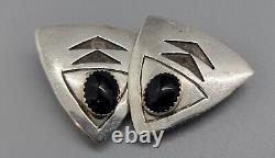 Vintage Sterling Southwestern / Native American Clip-On Earrings Lot Of 6 Pair