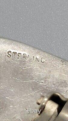 Vintage Sterling Southwestern / Native American Clip-On Earrings Lot Of 6 Pair