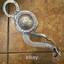 Vintage Sterling silver Concho 5 Roller western bit