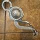 Vintage Sterling Silver Concho 5 Roller Western Bit