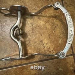 Vintage Sterling silver Concho 5 Roller western bit