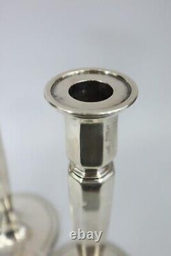 Vintage TIFFANY & Co Art Deco Sterling Silver Candlestick 9 PAIR 20423