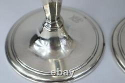 Vintage TIFFANY & Co Art Deco Sterling Silver Candlestick 9 PAIR 20423