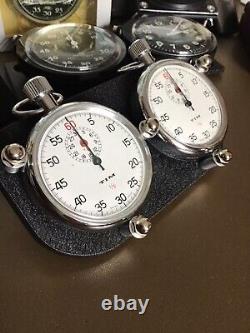 Vintage TIM Rally Stopwatch Rally Timer Dashboard Set Matching Pair