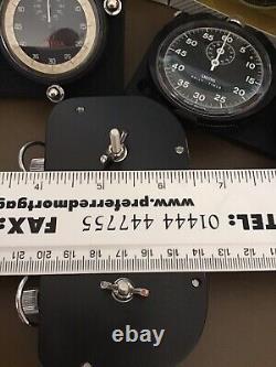 Vintage TIM Rally Stopwatch Rally Timer Dashboard Set Matching Pair