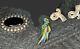Vintage Taxco Sterling Lot Enamel Parrot Abalone Earrings Onyx Brooch Crown Mark