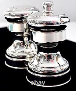 Vintage Tiffany Co. Bisetti Italy Salt and Pepper Grinder Shakers Sterling