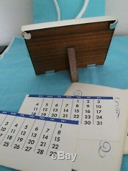 Vintage Tiffany&co Sterling Silver Pair Of Perpetual Calendars / Picture Frames