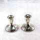 Vintage Towle Pair Of Sterling Silver Weighted Candle Stick Holders