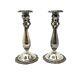 Vintage Wallace Silversmiths Baroque Pair Of Silver Plated Candle Sticks 9.5