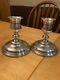 Vintage Wallace Sterling Silver Grand Colonial Candlestick Pair #4821