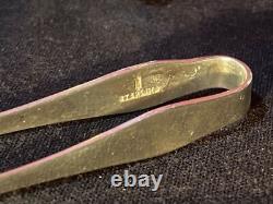 Vintage William Adams Silverplate Condiment S & P Set Master Salts & Sterling