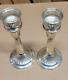 Vintage Mid Century 7 1/2 Duchin Sterling Silver Candlesticks Pair Not Plated