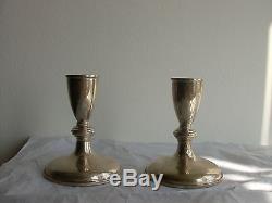 Vintage-pair Of Preisner Sterling Silver, Weighted 119, Candle Holders