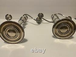 Vintage pair of Gorham Sterling Silver Candelabra 3 Light #808, 11.5
