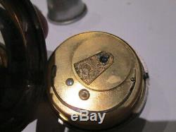 Vintage pocket watch silver hallmarked fusee pair case w gadsby lincoln
