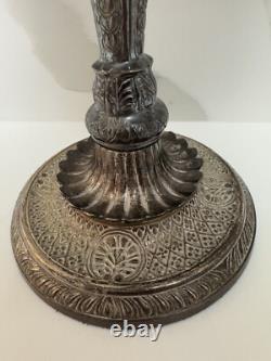 Vintage silver plated Candleholders. Pair
