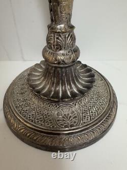 Vintage silver plated Candleholders. Pair